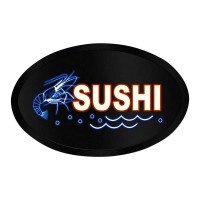 LED Sign Oval Sushi
