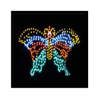 LED Sign Square Butterfly