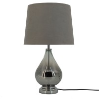Classic Glass Table Lamp White Shade