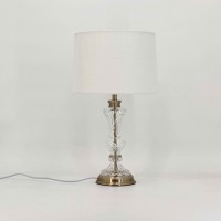 Antique Glass Gold Table Lamp