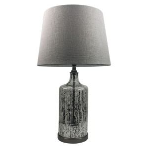 Premium Quality Glass Table Lamp - Dark Grey