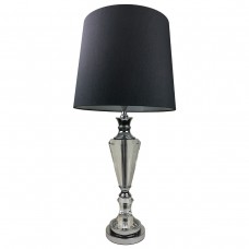 Premium Quality Crystal Table Lamp - with Black Shade 