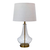 Glass Table Lamp 33xH56cm